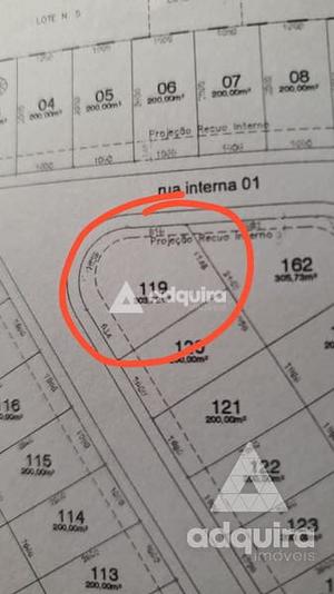 Terreno à venda 303.79M², Cará-cará, Ponta Grossa - PR