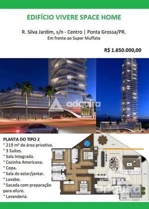 Apartamento à venda 3 Quartos, 3 Suites, 3 Vagas, 219M², Centro, Ponta Grossa - PR