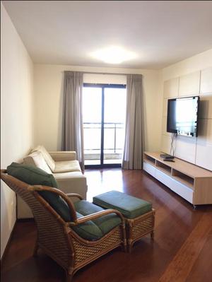 Flat com 4 dormitórios para alugar, 120 m² por R$ 9.500/mês - Moema Índios - São Paulo/SP