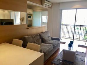 Flat com 1 dormitório para alugar, 48 m² por R$ 6.200/mês - Vila Nova Conceição - São Paulo/SP