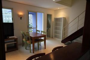 Flat com 2 dormitórios para alugar, 65 m² por R$ 5.800/mês - Moema - São Paulo/SP