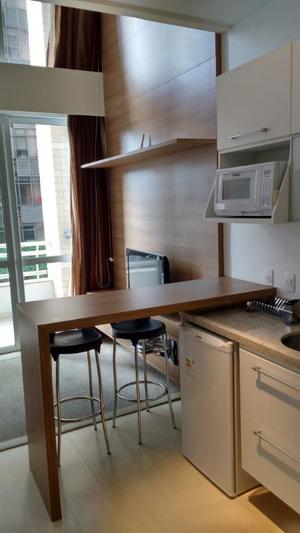 Flat com 1 dormitório para alugar, 40 m² por R$ 5.500/mês - Cidade Monções - São Paulo/SP