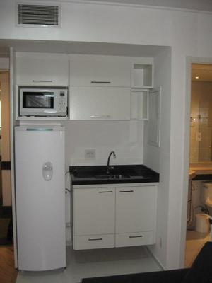Flat com 1 dormitório para alugar, 32 m² por R$ 3.400/mês - Moema - São Paulo/SP