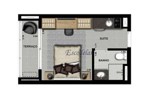 Apartamento à venda, 22 m² por R$ 450.000,00 - Consolação - São Paulo/SP