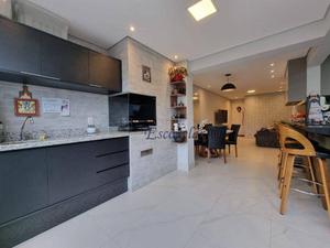 Apartamento com varanda gourmet, 3 dormitórios e 3 vagas à venda, 96 m² por R$ 870.000 - Mandaqui - São Paulo/SP